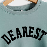 DEAREST Letters Long Sleeve Round Neck Sweater for Women