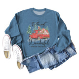This Is The Most Wonderful Monogram Print Long Sleeve Sweatshirt for Women
