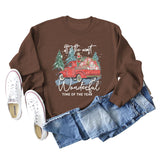 This Is The Most Wonderful Monogram Print Long Sleeve Sweatshirt for Women