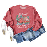 This Is The Most Wonderful Monogram Print Long Sleeve Sweatshirt for Women