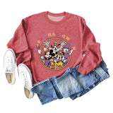 HAPPY HALLOWEEN Pumpkin Letters Long-sleeved Sweater Women