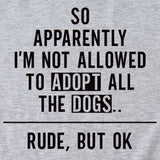 Donc apparemment je suis mode col rond lettre ample manches courtes t-shirt femme