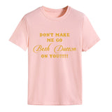 Ne me fais pas partir. T-shirt ample à manches courtes et col rond à la mode avec lettres