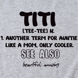 TItI TEE TEE Sommerbrief, Rundhalsausschnitt, lockeres kurzärmliges Damen-T-Shirt