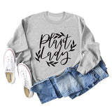 Plain Lady Fashion Women's Round Neck Printed Bottomed Long Sleeved Shirt Large Sweater