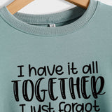 I Have It All Base Long Sleeve Round Neck Womens Sweater.