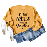 I'm Not Detained I'm Fashion Loose Letter Long Sleeve Sweater Girl