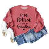 I'm Not Detained I'm Fashion Loose Letter Long Sleeve Sweater Girl