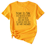 The Letter Note To Self Damen T-Shirt, lässig, lockere Passform, kurze Ärmel