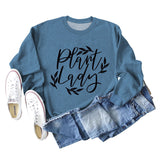 Plain Lady Fashion Women's Round Neck Printed Bottomed Long Sleeved Shirt Large Sweater