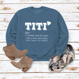 Pullover Round Neck Long Sleeve Loose Printed Sweater
