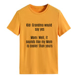 Kid Grand Could T-shirt à manches courtes et col rond pour femme