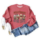 NIGHTMARE BEFORE CREW NECK LONGSLEEVE SWEATER