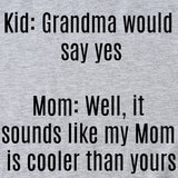 Kid Grand Could T-shirt à manches courtes et col rond pour femme