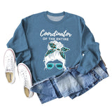 Coordinator of The Entire Letter Printing Fashion Long Sleeve Sweater