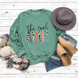 The Cool Aunt Letters Personality Round Neck Women's Sweatshirt Long Sleeve Bottoming