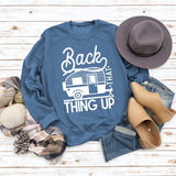 Women's Tops Back That Thing Up Letter Print Sweatshirt