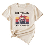Damen Top Keep It Classy and A Little Kurzarm-T-Shirt