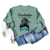 Coordinator of The Entire Letter Printing Fashion Long Sleeve Sweater