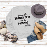 You Ase The TRAILER Rundhals Mode Buchstaben Mode Damen Langarm Bedrucktes Sweatshirt