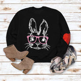 Round Neck Tops Long Sleeve Print Loose Letter Sweatshirt
