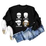 Round Neck Letter Women's Leggings WINTER SPRING Plus-size Sweatshirt