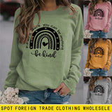 In A World Where Round Neck Letter Women Tops Long Sleeve Printed Sweatshirt