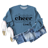 Letters Loose Round Neck Womens Fall and Winter Long-sleeved Sweater