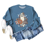 Loose Oversize Printed Long-sleeved Women's Sweatshirt