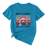 Damen Top Keep It Classy and A Little Kurzarm-T-Shirt