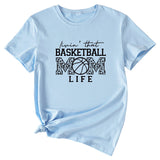Livin That Basketball, Crewneck, Plus-size Women's T-shirt, Short-sleeved Shirt