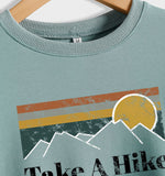 Round Neck Letter Women's T-shirt Take A Hike Print Loose Short-sleeved