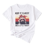 Damen Top Keep It Classy and A Little Kurzarm-T-Shirt