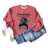 Coordinator of The Entire Letter Printing Fashion Long Sleeve Sweater