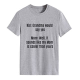 Kid Grand Could T-shirt à manches courtes et col rond pour femme