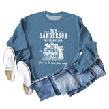 THE SANDERSON WITCH Bottoming Crew Neck Womens Long Sleeve Shirt Plus Size Sweater