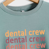 Dental Crew Letter Round Neck Autumn and Winter Bottoming Women's Long Sleeve Shirt Large Sweater