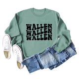 Wallen Autumn and Winter Fashion Bottoming Loose Long Sleeve Large Round Neck Sweater