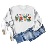 Women's Casual Loose Bottomed Long Sleeve Printed Oversize Sweater