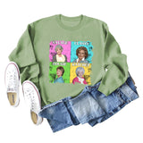 Savage Classy Bougie Loose Oversize Long-sleeved Printed Sweatshirt