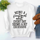 Being A Functional Round Neck Tops Long Sleeve Loose Sweatshirt