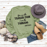 You Ase The TRAILER Rundhals Mode Buchstaben Mode Damen Langarm Bedrucktes Sweatshirt