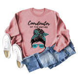 Coordinator of The Entire Letter Printing Fashion Long Sleeve Sweater