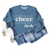 Cheer Mom Autumn and Winter Base Lettering Loose Long Sleeve Casual Oversize Sweater Female