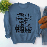 Being A Functional Round Neck Tops Long Sleeve Loose Sweatshirt