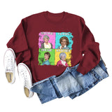 Savage Classy Bougie Loose Oversize Long-sleeved Printed Sweatshirt