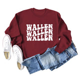 Wallen Autumn and Winter Fashion Bottoming Loose Long Sleeve Large Round Neck Sweater