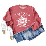 SANDERSON BED Letters Round Neck Bottoming Long-sleeved Women's Sweatshirt