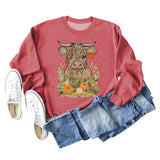 Calf Pumpkin Halloween Round Neck Loose Long-sleeved Large Size Sweater
