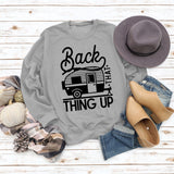 Women's Tops Back That Thing Up Letter Print Sweatshirt